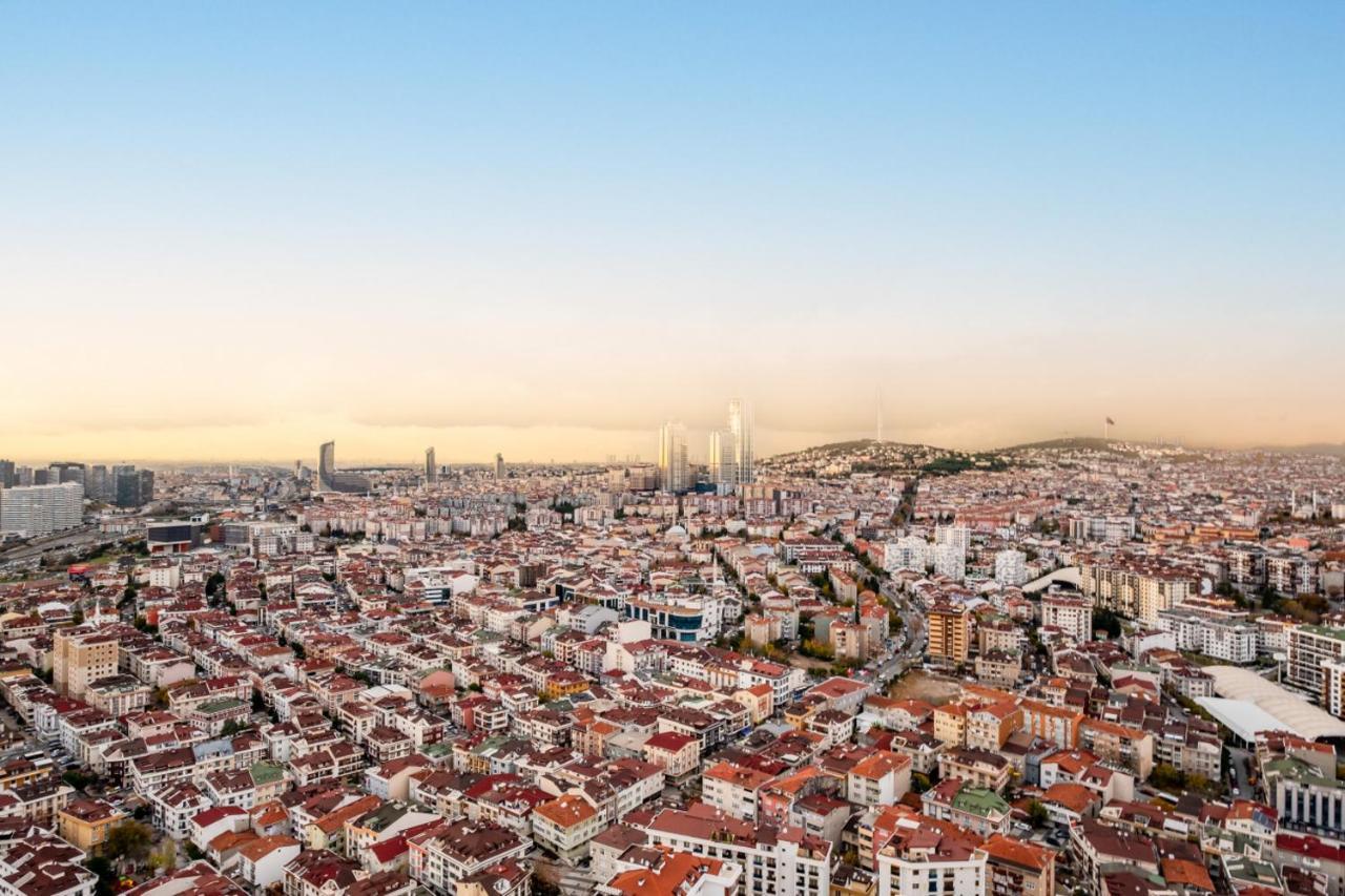 Charming Flat With City View In Atasehir Istanbul Eksteriør bilde